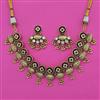 Antique Classic Necklace with Matte Gold Plating