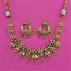 Antique Classic Necklace with Matte Gold Plating