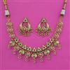 Antique Classic Necklace with Matte Gold Plating
