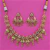 Antique Classic Necklace with Matte Gold Plating
