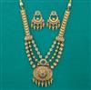 Antique Pearl Necklace with Matte Gold Plating