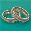 Antique Pearl Bangles with Mehndi Plating