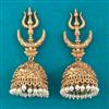 Antique Jhumki with Matte Gold Plating