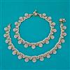 Antique Pearl Payal with Mehndi Plating