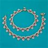 Antique Pearl Payal with Mehndi Plating