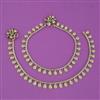 Antique Plain Gold Payal with Gold Plating