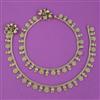 Antique Plain Gold Payal with Gold Plating