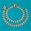Antique Plain Gold Payal with Gold Plating