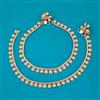 Antique Plain Gold Payal with Gold Plating