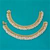 Antique Pearl Payal with Gold Plating