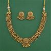 Antique Classic Necklace with Matte Gold Plating