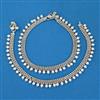 Antique Pearl Payal with Rhodium Plating