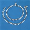 Antique Pearl Payal with Rhodium Plating