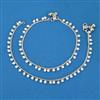 Antique Pearl Payal with Rhodium Plating