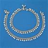 Antique Pearl Payal with Rhodium Plating