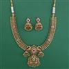 Antique Birds Necklace with Matte Gold Plating