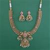 Antique Birds Necklace with Matte Gold Plating