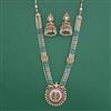 Antique Temple Pendant Set with Matte Gold Plating