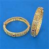 Antique Openable Bangles with Matte Gold Plating