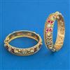 Antique Openable Bangles with Matte Gold Plating