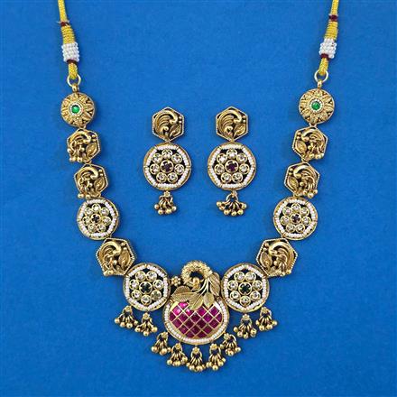 Antique Birds Necklace with Gold Plating