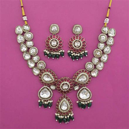 Antique Classic Necklace with Mehndi Plating