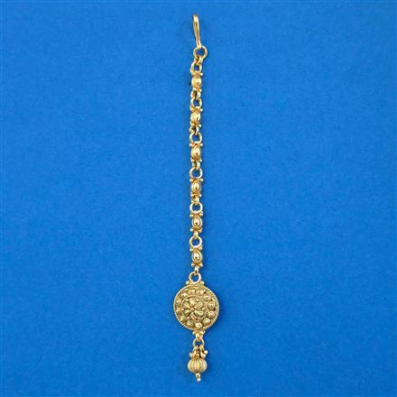Antique Plain Gold Tikka with Gold Plating