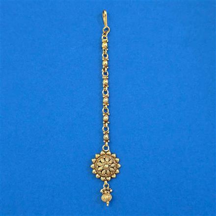 Antique Plain Gold Tikka with Gold Plating