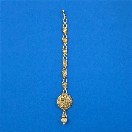Antique Plain Gold Tikka with Gold Plating