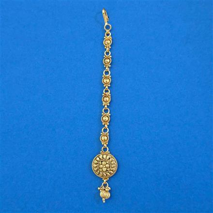 Antique Plain Gold Tikka with Gold Plating