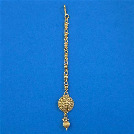 Antique Plain Gold Tikka with Gold Plating