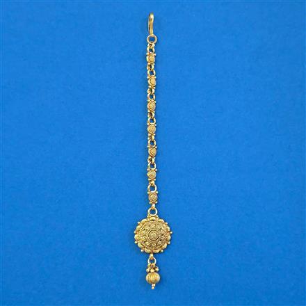 Antique Plain Gold Tikka with Gold Plating