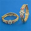 Antique Openable Bangles with Matte Gold Plating