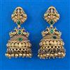 Antique Temple Earring with Matte Gold Plating
