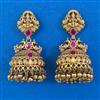 Antique Temple Earring with Matte Gold Plating