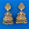 Antique Temple Earring with Matte Gold Plating