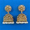 Antique Jhumki with Matte Gold Plating