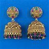 Antique Jhumki with Matte Gold Plating