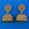 Antique Jhumki with Matte Gold Plating