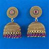 Antique Jhumki with Matte Gold Plating