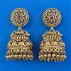 Antique Birds Earring with Matte Gold Plating