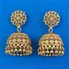 Antique Jhumki with Matte Gold Plating