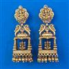 Antique Temple Earring with Matte Gold Plating