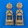 Antique Temple Earring with Matte Gold Plating