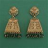 Antique Temple Earring with Matte Gold Plating