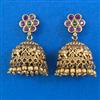 Antique Jhumki with Matte Gold Plating