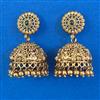 Antique Jhumki with Matte Gold Plating