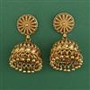 Antique Jhumki with Matte Gold Plating