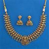 Antique Temple Necklace with Matte Gold Plating