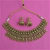 Antique Temple Necklace with Matte Gold Plating
